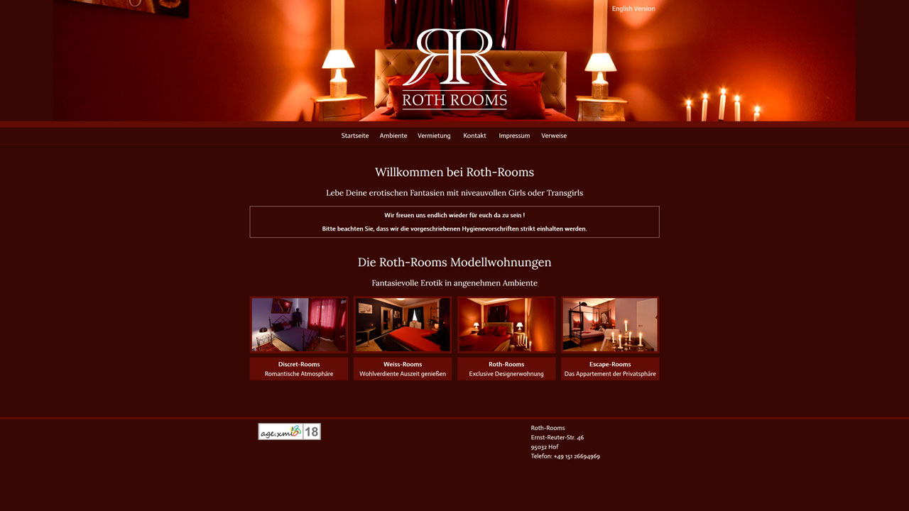 Homepage Roth Rooms