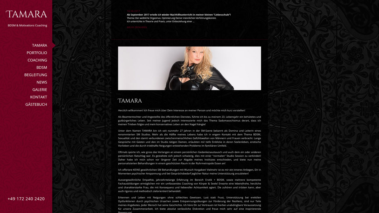 Homepage Tamara