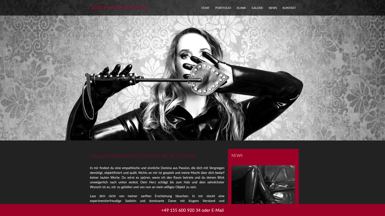 Homepage Velvet Divine